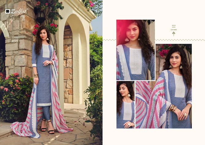 Isabella By Zulfat Printed Cotton Dress Material Catalog
